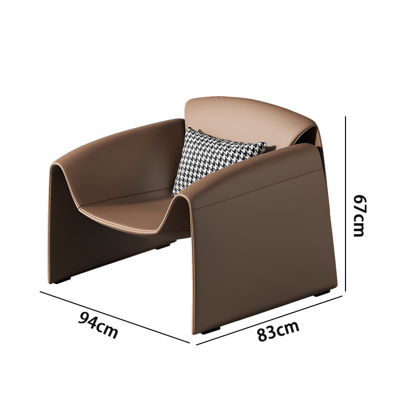 Accessible luxury leather sofa designer double sofa chair office hotel reception small sofa popularfor home leather sofa