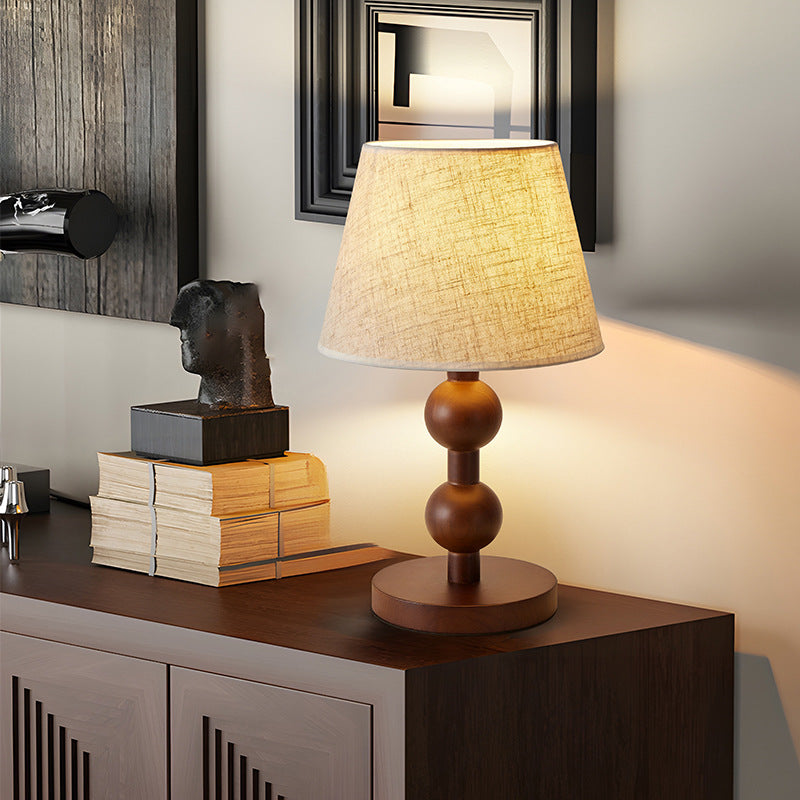 [Strict selection] American retro desk lamp bedside lamp antique master bedroom atmosphere high-end ash wood Chinese study