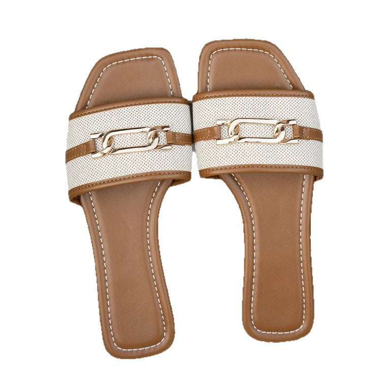 summer new arrival: plus-size women's flat slippers for cross-border e-commerce. available in sizes 36-43. wholesale options available. dropshipping to  and