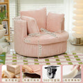 Cream style lazy sofa corduroy swivel chair living room for homeaccessible luxury pink casual chair single sofa chair