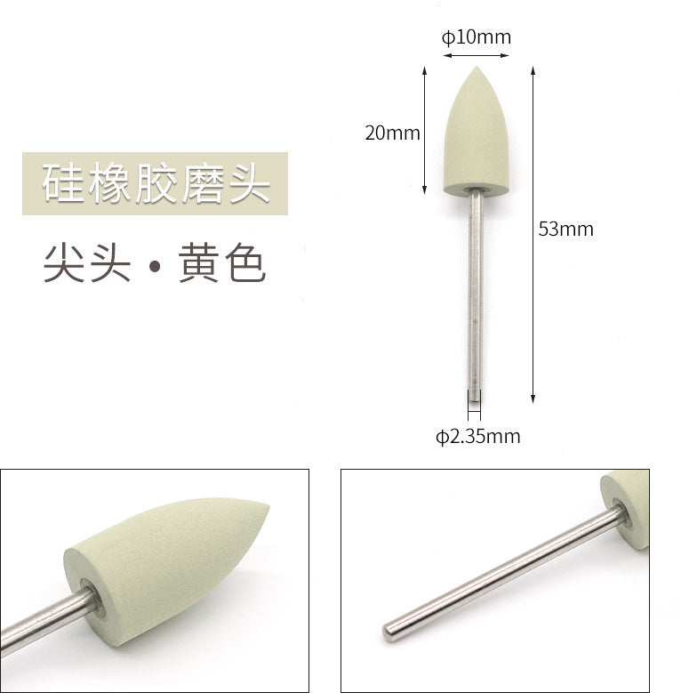 Dental Silicone Grinding Head Silicone Rubber Polishing Series Low Speed Grinding Head Denture Metal Base Mechanic Polishing Grinding Head