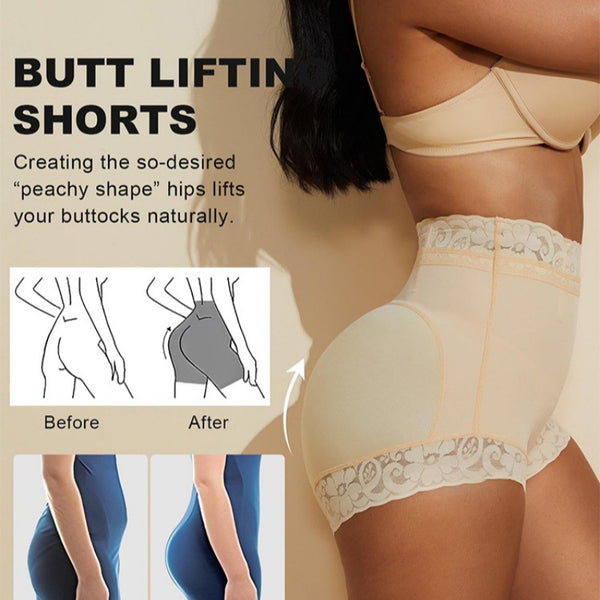 Wow, high waist, belly and hip pants, breathable and seamless women's summer thin lace hip safety underwear, leggings.