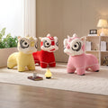 Influencer-approved foshan lion dance chair - cartoon animal design, designer creative small lion stool for living room, kids' shoe bench