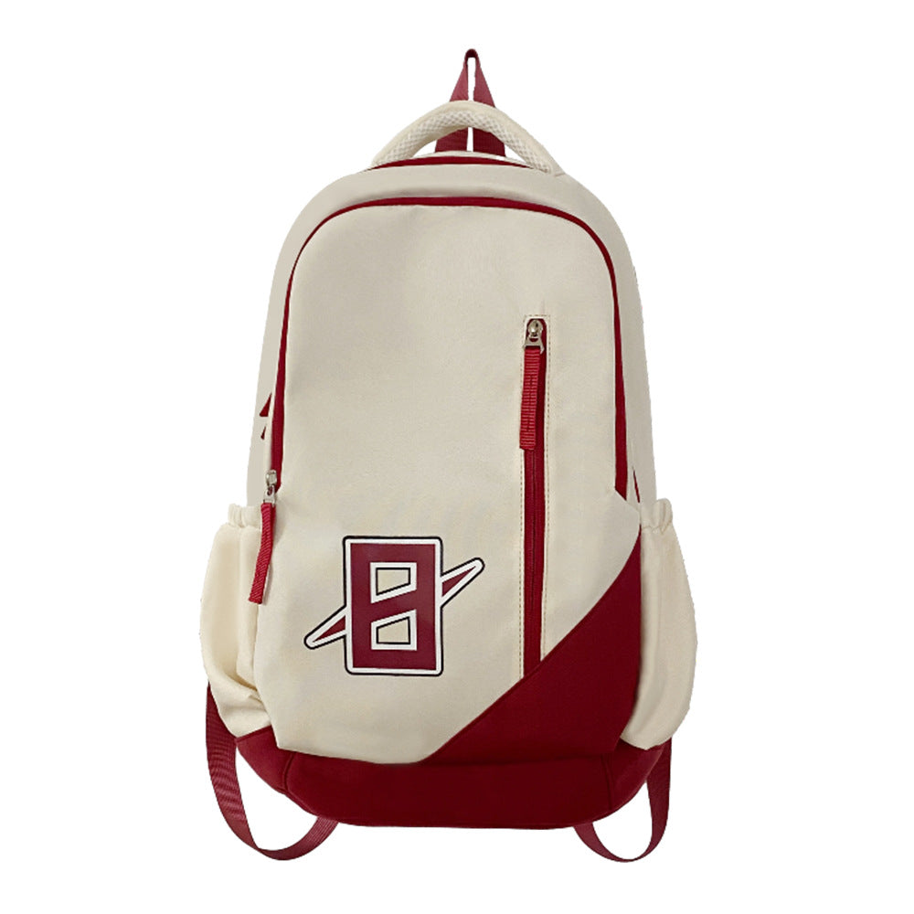New male and female school bags, backpacks, waterproof and wear-resistant large-capacity fashion casual backpacks, printed logo wholesale
