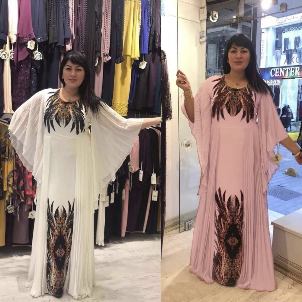 European and american cross-border e-commerce: , ,  - faux two-piece maxi dress, african plus size printed dress
