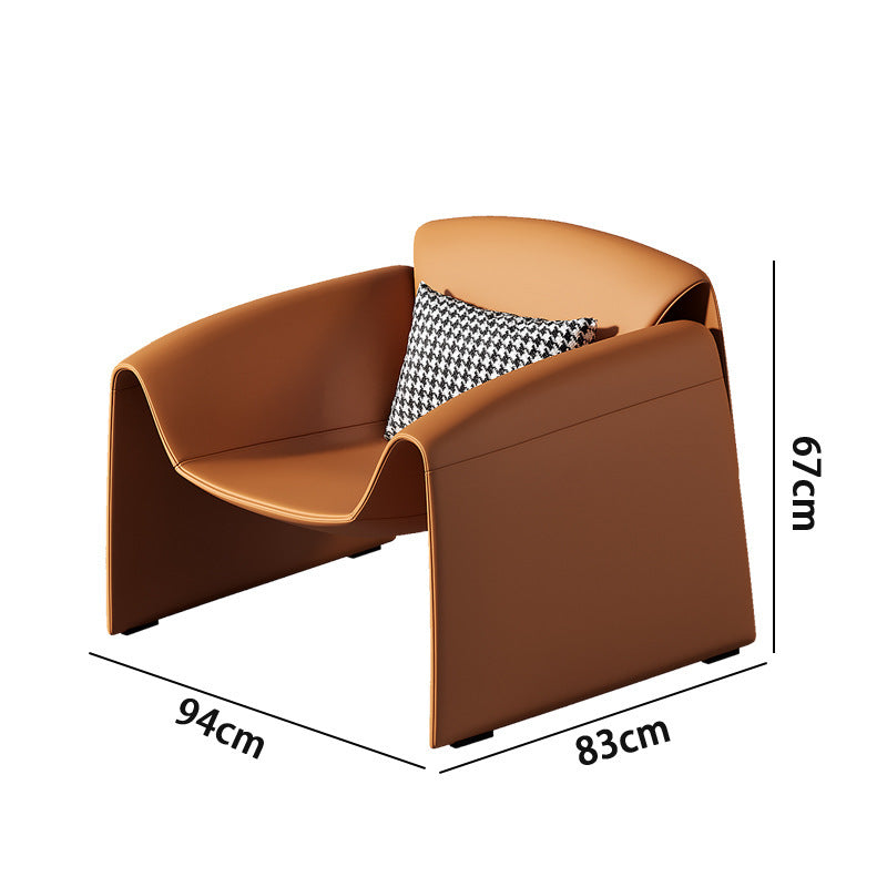 Accessible luxury leather sofa designer double sofa chair office hotel reception small sofa popularfor home leather sofa