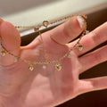 Heart-shaped tassel zircon bracelet - 2024 new arrival: lightweight luxury, unique, exquisite, and high-end jewelry for women