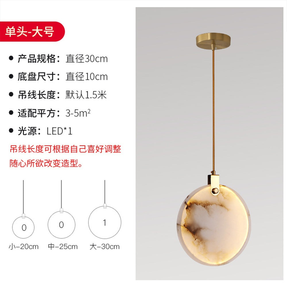 Source factory cross-border wholesale hot style natural accessible luxury spanish marble chandelier bedroom bedside decoration small chandelier