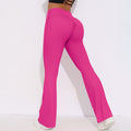 New arrival cross-border breathable brushed high waist elastic butt lift casual wide leg nine-point pants running fitness yoga bottom pants