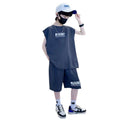 Boys' summer outfit set: boys' tank top and shorts set, casual sleeveless sports two-piece set for older boys and children
