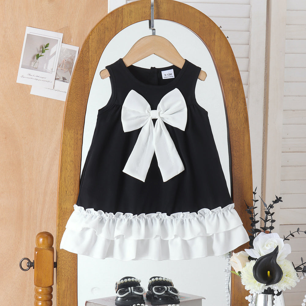 Children's clothing shein cross-border girl suit black dress baby children's clothing
