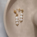 Rainbow candy color seed bead earrings, baroque pearl earrings, wholesale niche jewelry, sweet earrings, y2k style