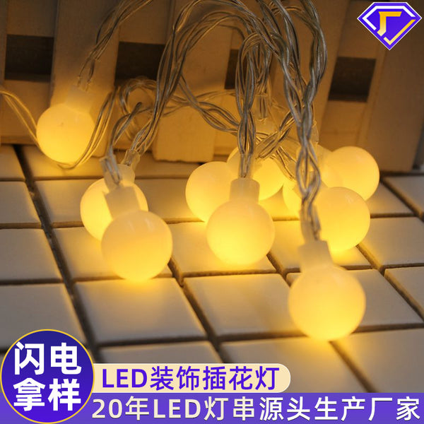 [Customized] LED light string decorative snowflake light string pentagram battery light string  gypsy star light string
