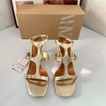 Za's 2025 spring/summer new women's shoes: low-heeled, elegant, socialite-style pumps with ankle strap