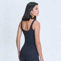Spring/summer v-neck long yoga tank top for women - u-back, skin-friendly, nude feel, slimming yoga top dt039