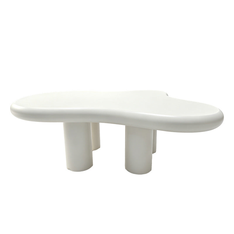 Microcement tea table cashew living room coffee table wabi-sabi style export cream style creative simple small apartment coffee table