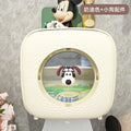 Bathroom tissue box wall-mounted toilet paper holder roll dispenser hand washroom bathroom punch-free waterproof storage rack