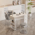 Cute popular scandinavian makeup stool bedroom backrest chair light luxury ins style modern minimalist nail salon