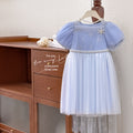 Girls' elsa princess dress - summer , ultra-fairy dress, frozen queen birthday gown