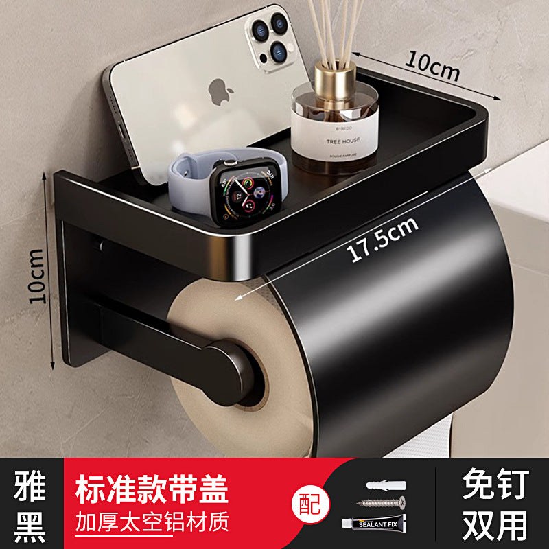 Bathroom toilet paper box high-end hotel toilet tissue box paper box storage rack roll paper rack bathroom storage rack