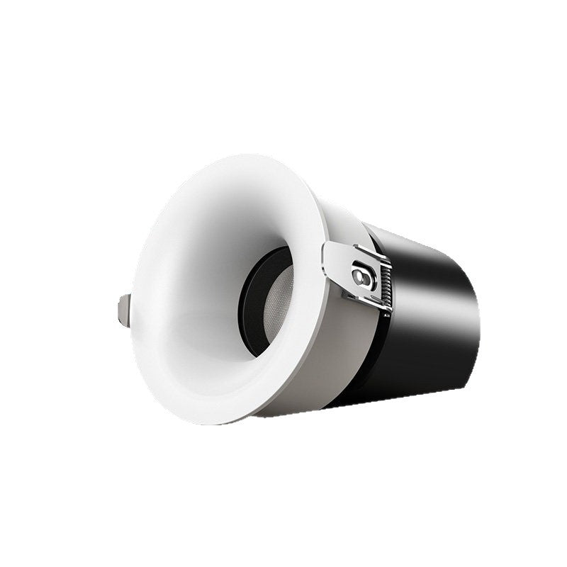 Full spectrum frameless led spotlight embedded deep anti-glare hill for home living room embedded wall washing cob downlight