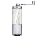 Hand-cranked portable coffee grinder, stainless steel hand grinder, small household external adjustment wood grain