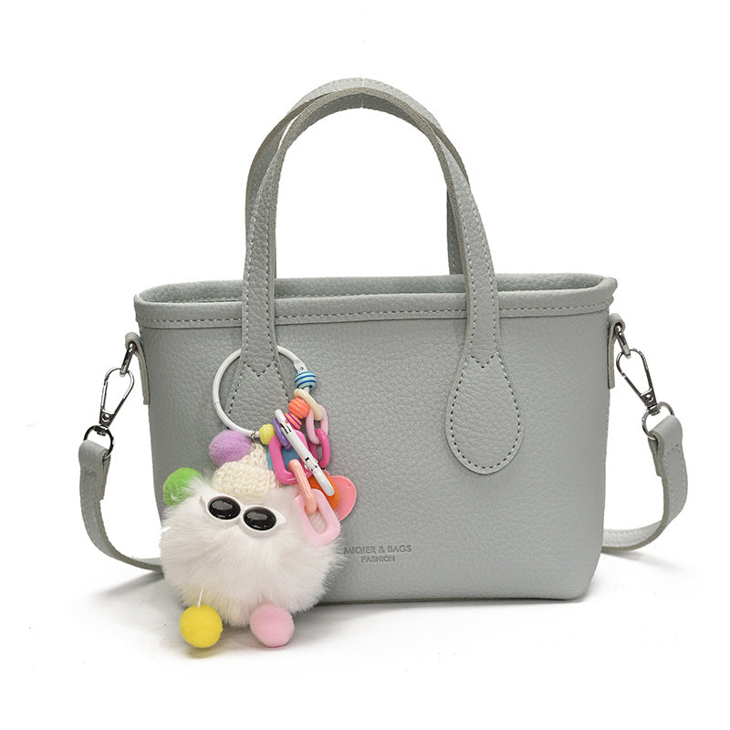 Foreign-style high-end sense portable bucket bag women's 2025 new casual simple messenger bag commuter shoulder bag