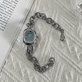 Ashinuo irregular dial chain hollow design high-end women's quartz watch wholesale live stream quartz watch