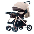 Baby stroller - lightweight, foldable, four-wheel, shock-absorbing, reclining, suitable for newborns and infants