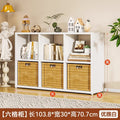 Freestanding steel bookcase for home use - modular grid design, wall-mounted or freestanding, multi-tier bookshelf, children's iron art storage rack