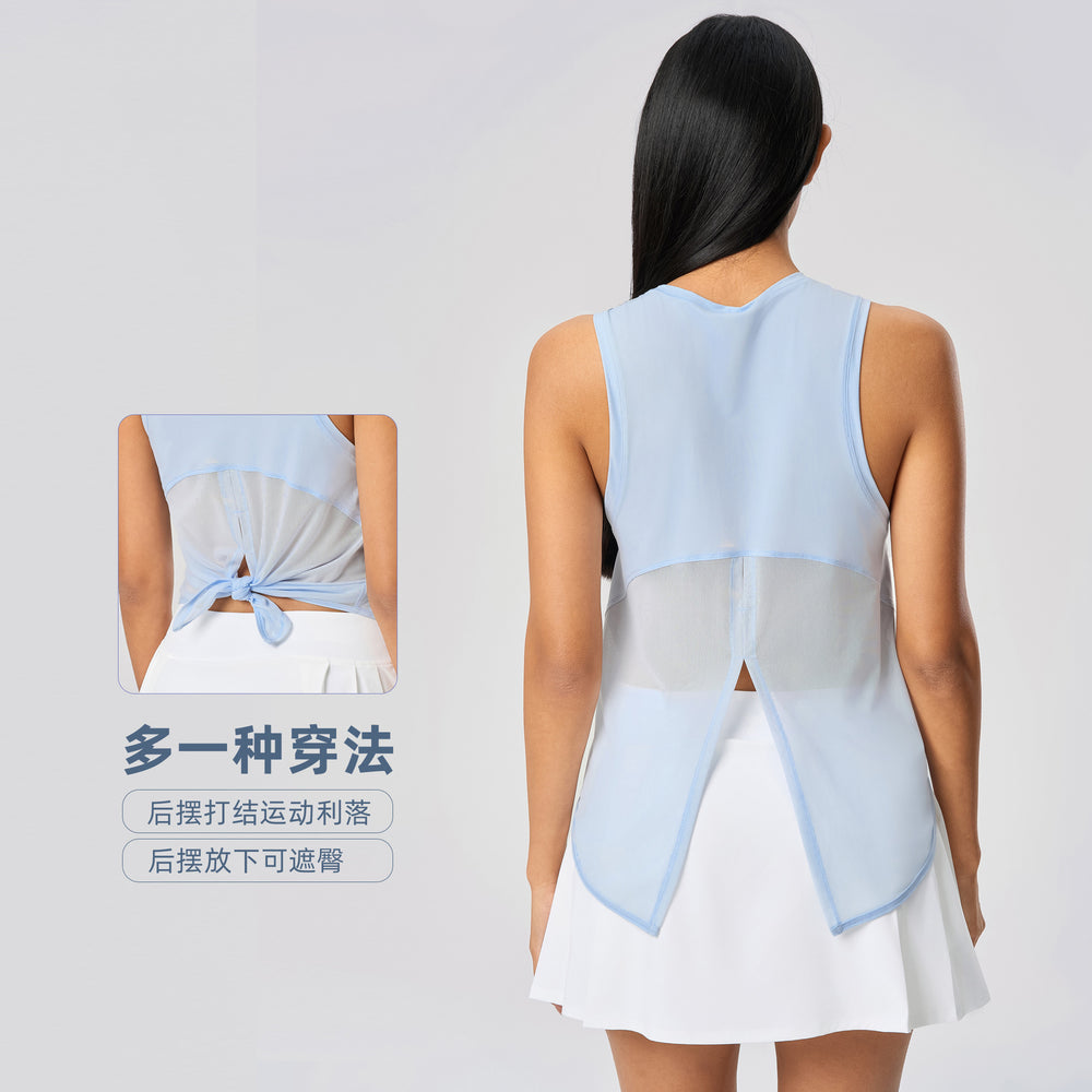 New women's quick-dry tank top - sleeveless workout top for fitness, yoga, running, breathable, loose fit, summer sports t-shirt s