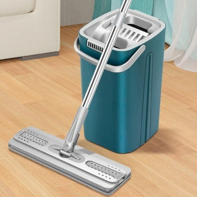 Thickened lazy hand-washable scratch mop mop for home one mop dry and wet dual-use with bucket floor mopping handy gadget