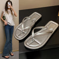 2025 new women's flat flip-flops - summer outdoor fashion thong sandals, trendy open-toe beach slippers