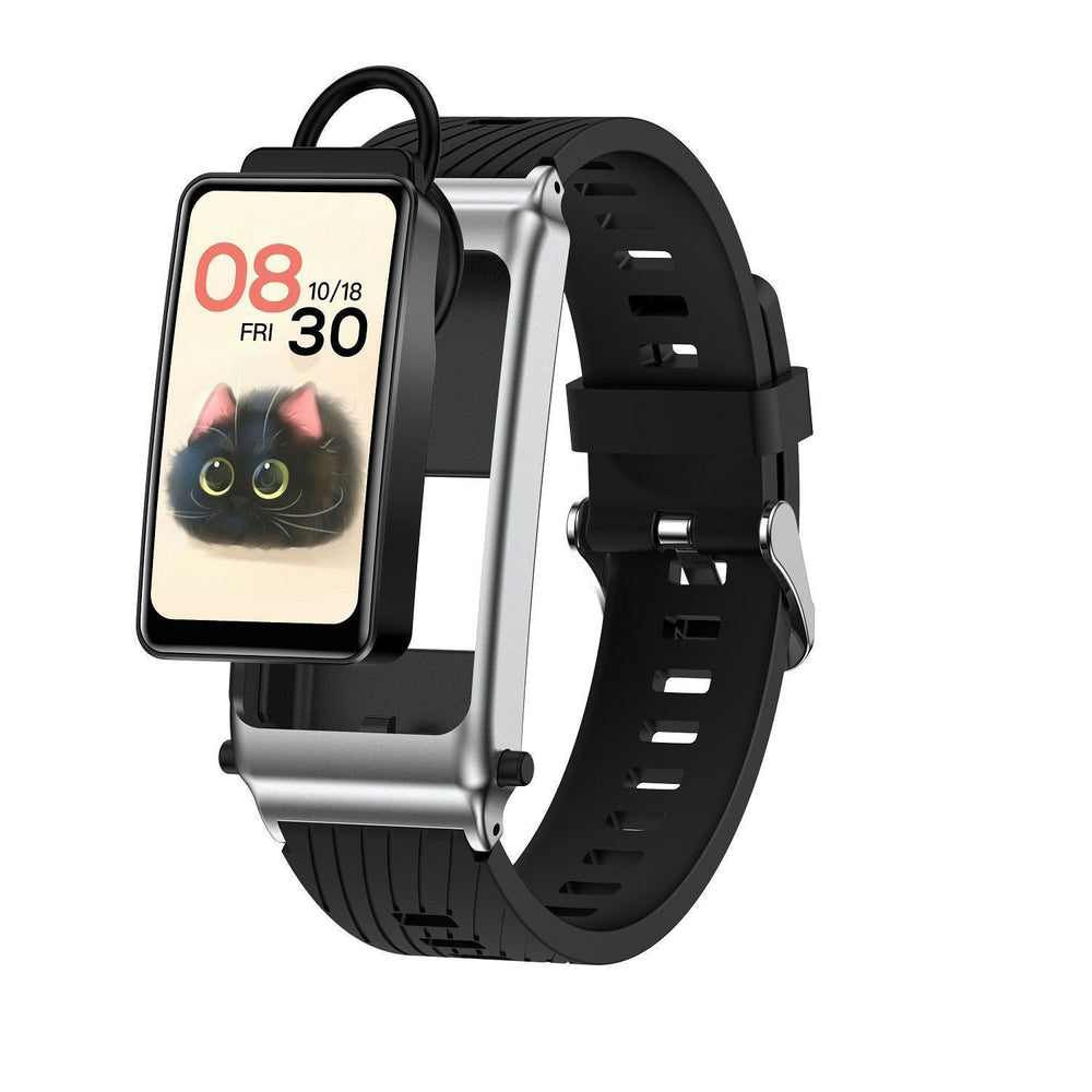 High-definition large screen, call and text-enabled smart bracelet with 2-in-1 earphones, heart rate and blood glucose monitoring, bluetooth watch with payment capabilities
