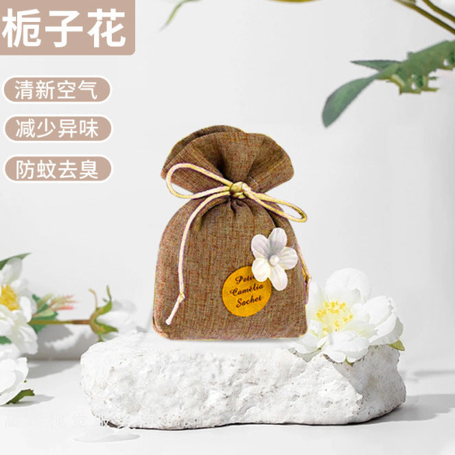 Car fragrance bag, small flower style wardrobe sachet, fragrance air freshener, long-lasting fragrance, deodorant handy gadget sachet