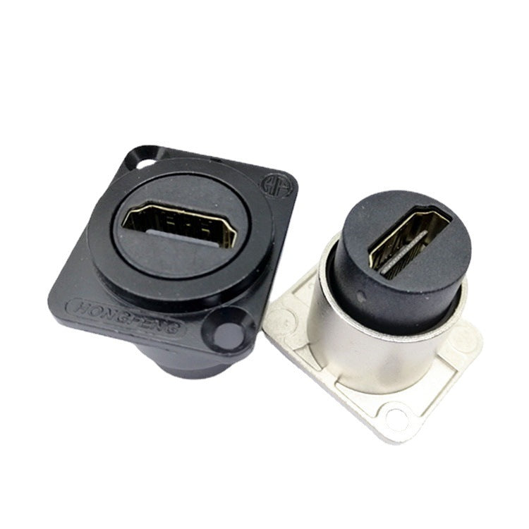 D-type module HDMI female-to-female socket panel-mounted HDMI dual-pass socket information box D-type terminal