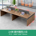 Walnut color 2400*1200mm face-to-face four-person seat (including delivery)