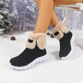 Exportexport maomao mouth snow boots winternew arrivalthick soleplus sizefleece-linedthickenedheattech cotton shoes for women