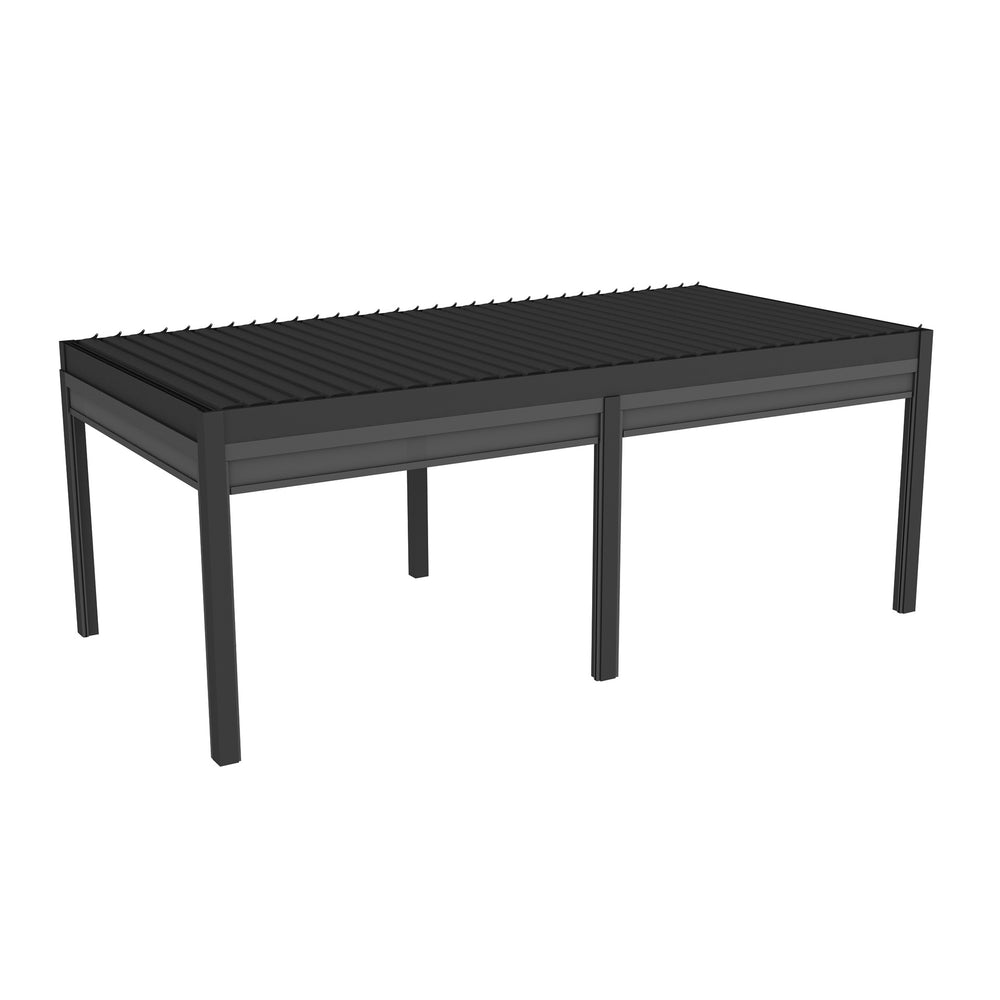 Export villa garden aluminum alloy electric louvered pavilion terrace leisure sunshade pavilion