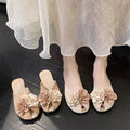Exquisite open-toe sandals for summer – the perfect mary janes with a floral design, ideal for a breezy summer evening out