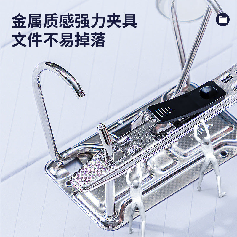 Deli 5481 Quick Labor Clip Two-hole D-type folder Folder Folder Storage Organizing folder Perforated binder 75mm