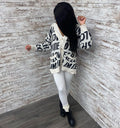 European and american cross-border women's clothing:  &  winter new arrivals - casual, loose-fit, letter print cardigan knit sweater tops