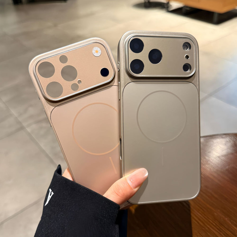 Suitable for apple 17promax mobile phone case that instantly turns into 17 large window lens film frosted magnetic iphone11 sheath