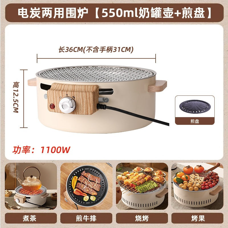 Household peripheral stove for tea cooking, electric oven, portable multi-functional small can tea stove, barbecue stove, electric carbon dual-use all-in-one