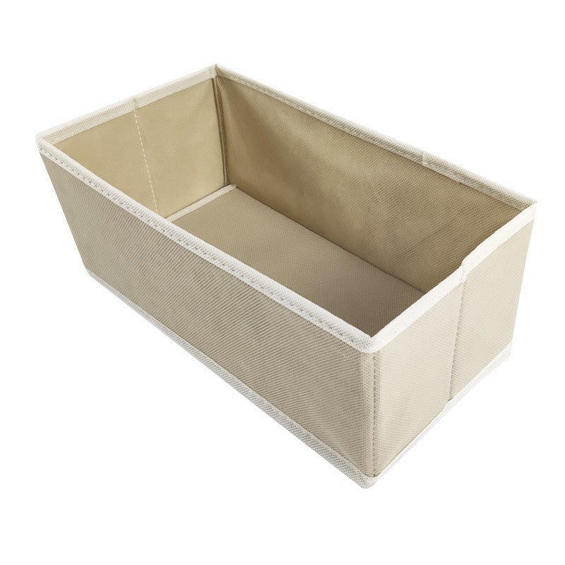 Desktop storage Hot-selling socks storage drawer Two-piece set of stockings sundries Foldable non-woven storage box