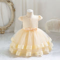 Wholesale children's formal dresses - airplane sleeve wedding gown princess dress for baby girls, first birthday dress, baby dress
