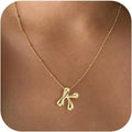 European and american retro minimalist polished 26-letter necklace for women - versatile, elegant, and statement-making choker with a 3d lockbone chain design