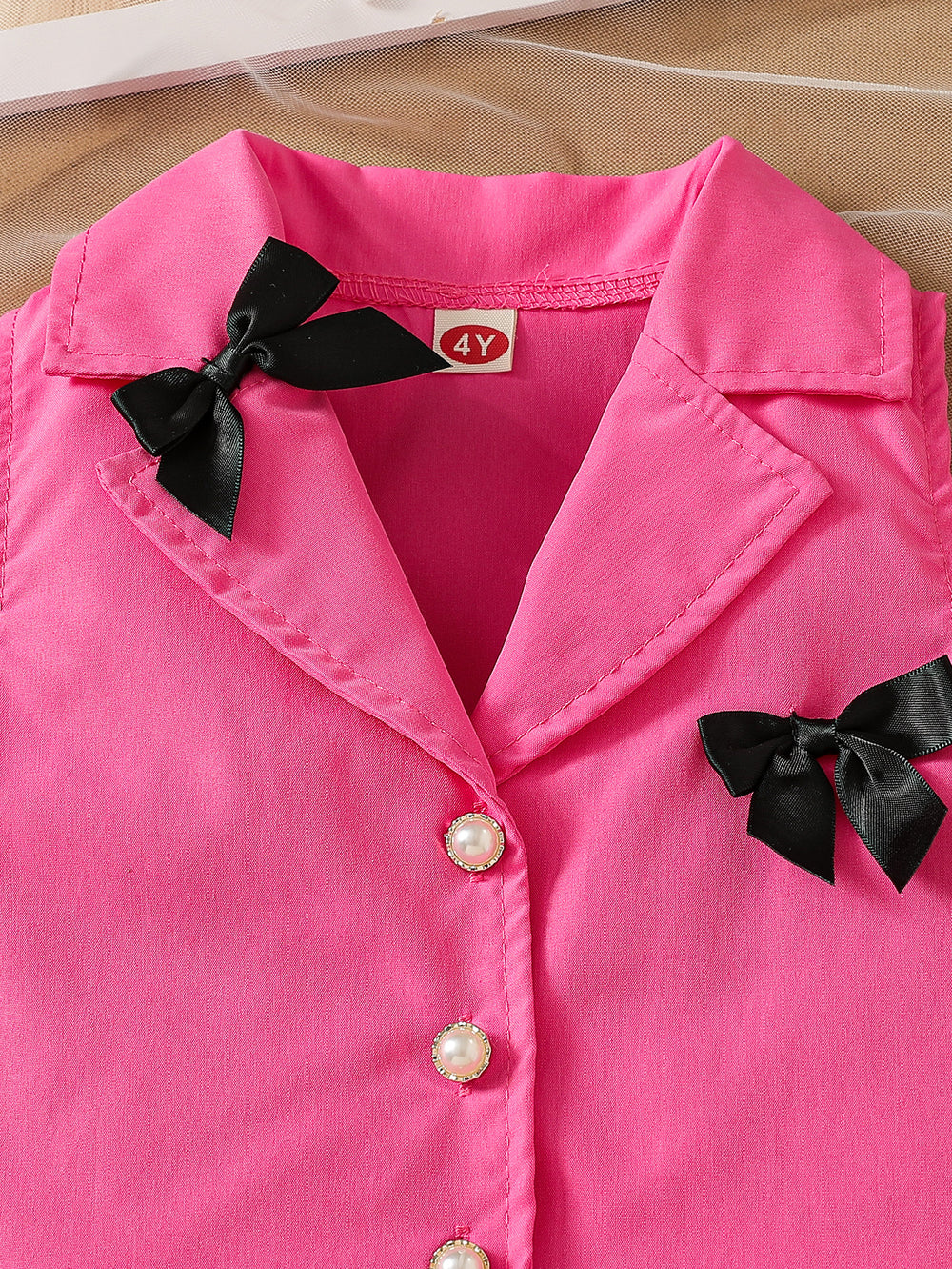 hot-selling  export fashion two-piece set: sweet & cool vest with bow and a-line skirt