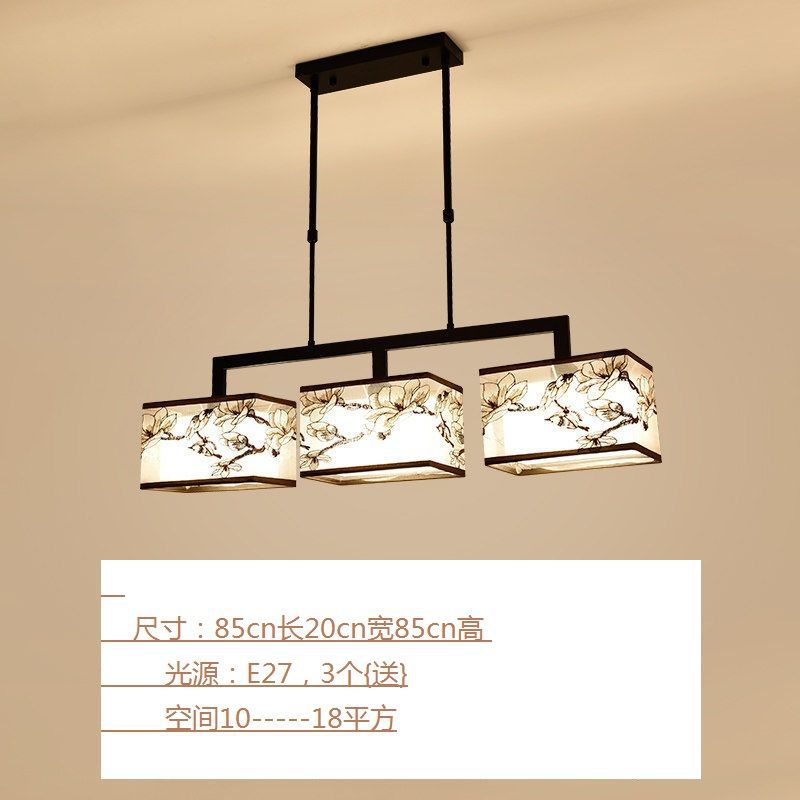 Restaurant chandelier three-head dining table lamp creative stylish tea room lamp modern casualchinoiserie zen bar lamp