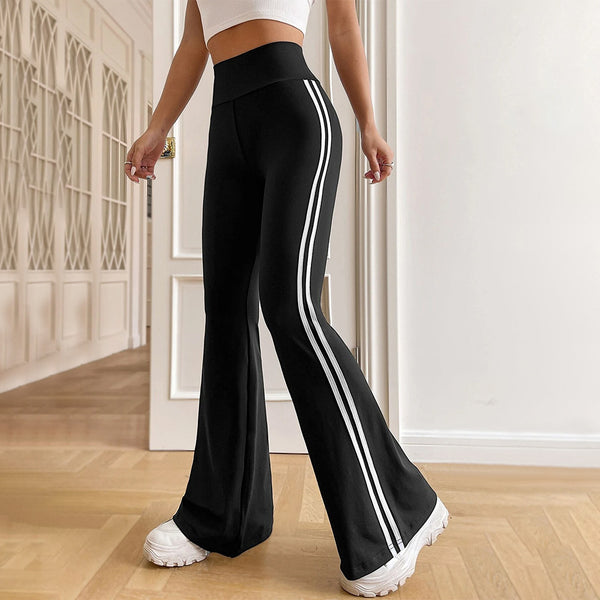 women's high-waisted drape wide-leg casual pants summer new straight and thin American micro-pull trousers